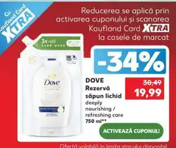 Kaufland DOVE Rezervă săpun lichid Ofertă