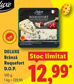 Lidl DELUXE Brânză Roquefort D.O.P. Ofertă