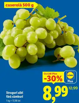 Lidl Struguri albi fără sâmburi Ofertă