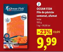 Lidl OCEAN FISH File de păstrăv somonat, afumat feliat Ofertă