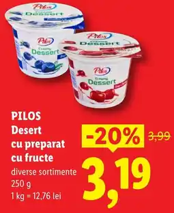 Lidl PILOS Desert cu preparat cu fructe Ofertă