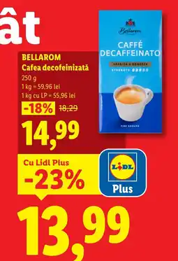 Lidl BELLAROM Cafea decofeinizată Ofertă