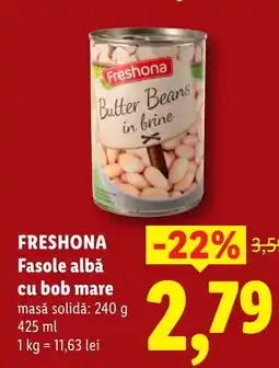 Lidl FRESHONA Fasole albă cu bob mare Ofertă