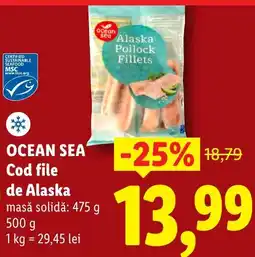 Lidl OCEAN SEA Cod file de Alaska Ofertă