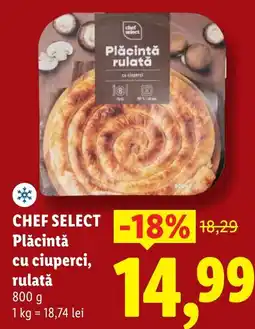 Lidl CHEF SELECT Plăcintă cu ciuperci, rulată Ofertă