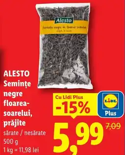 Lidl ALESTO Seminţe negre floarea- soarelui, prăjite Ofertă