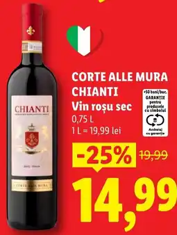 Lidl CORTE ALLE MURA CHIANTI Vin roşu sec Ofertă