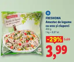 Lidl FRESHONA Amestec de legume cu orez și ciuperci Ofertă
