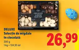 Lidl DELUXE Selecţie de migdale în ciocolată Ofertă