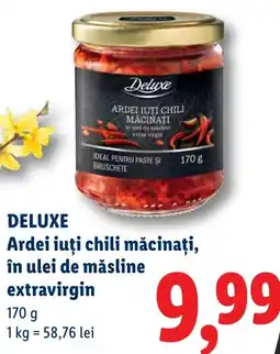 Lidl DELUXE Ardei iuți chili măcinați, în ulei de măsline extravirgin Ofertă