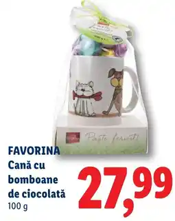 Lidl FAVORINA Cană cu bomboane de ciocolată Ofertă