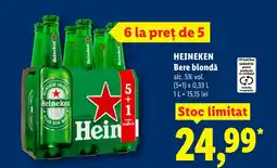 Lidl HEINEKEN Bere blondǎ Ofertă