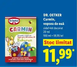 Lidl DR. OETKER Carmin, vopsea de ouǎ Ofertă