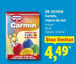 Lidl DR. OETKER Carmin, vopsea de ouǎ Ofertă