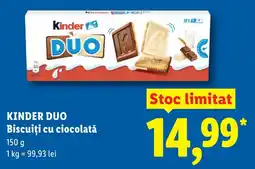 Lidl KINDER Duo Biscuiți cu ciocolată Ofertă