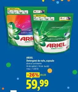 Lidl ARIEL Detergent de rufe, capsule Ofertă