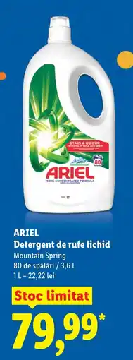 Lidl ARIEL Detergent de rufe lichid Ofertă