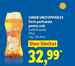 Lidl LENOR Unstoppables Perle parfumate pentru rufe Ofertă