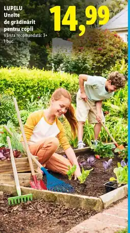 Lidl LUPILU Unelte de grădinărit pentru copii Ofertă
