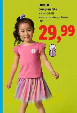 Lidl LUPILU Compleu fete Ofertă