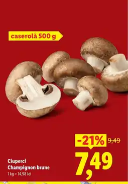 Lidl Ciuperci Champignon brune Ofertă