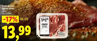 Lidl Ceafă de porc, fără os, feliată Ofertă