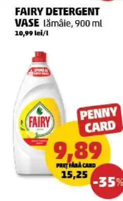 Penny FAIRY DETERGENT VASE Lămâie, 900 ml Ofertă