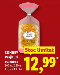 Lidl SONDEY Prăjituri cu cocos Ofertă