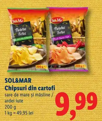 Lidl SOL&MAR Chipsuri din cartofi Ofertă