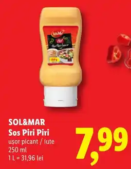 Lidl SOL&MAR Sos Piri Piri ușor picant / iute Ofertă
