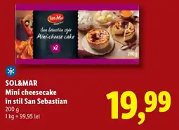 Lidl SOL&MAR Mini cheesecake în stil San Sebastian Ofertă