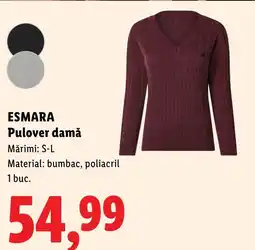 Lidl ESMARA Pulover damă Ofertă