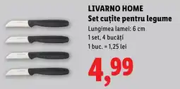Lidl LIVARNO HOME Set cuțite pentru legume Ofertă