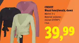 Lidl CRIVIT Bluză funcțională, damă Ofertă