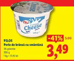 Lidl PILOS Perle de brânză cu smântână Ofertă