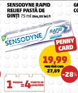 Penny Sensodyne Rapid Relief Pastă de Dinți Ofertă
