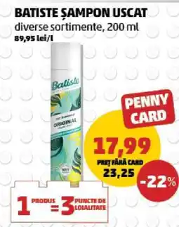 Penny BATISTE ȘAMPON USCĂT Ofertă