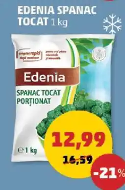 Penny Edenia Spanac Tocat 1 kg Ofertă