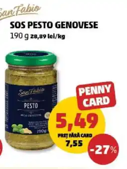 Penny SOS Pesto Genovese Ofertă