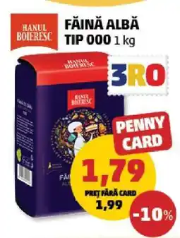Penny Făină Albă Tip 000 1 kg Ofertă
