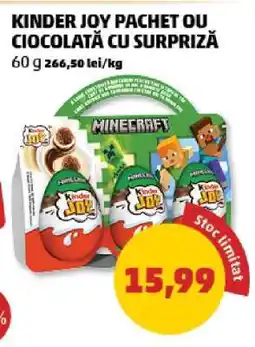 Penny KINDER JOY PACHET OU CIOCOLATĂ CU SURPRIZĂ Ofertă