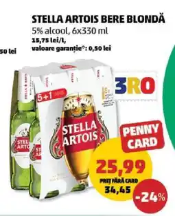 Penny STELLA ARTOIS Bere blondă Ofertă
