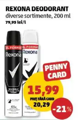 Penny REXONA DEODORANT Ofertă