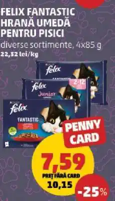 Penny FELIX FANTASTIC HRANĂ UMEDĂ PENTRU PISICI Ofertă