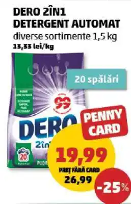 Penny DERO 2ÎN1 Detergent automat Ofertă