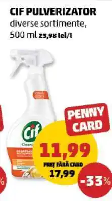 Penny Cif Pulverizator Ofertă