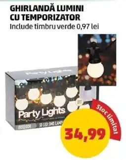 Penny Ghirlandă lumini cu temporizator Ofertă