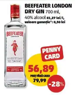 Penny BEEFEATER LONDON DRY GIN 700 ml Ofertă