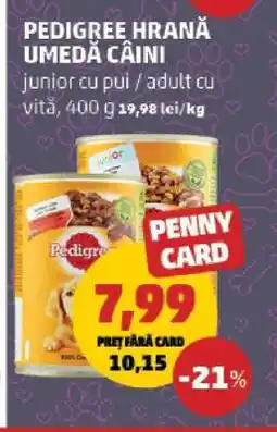 Penny PEDIGREE HRANĂ UMEDĂ CÂINI Ofertă