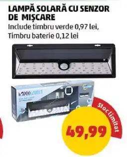 Penny Lampă solară cu senzor de mișcare Ofertă